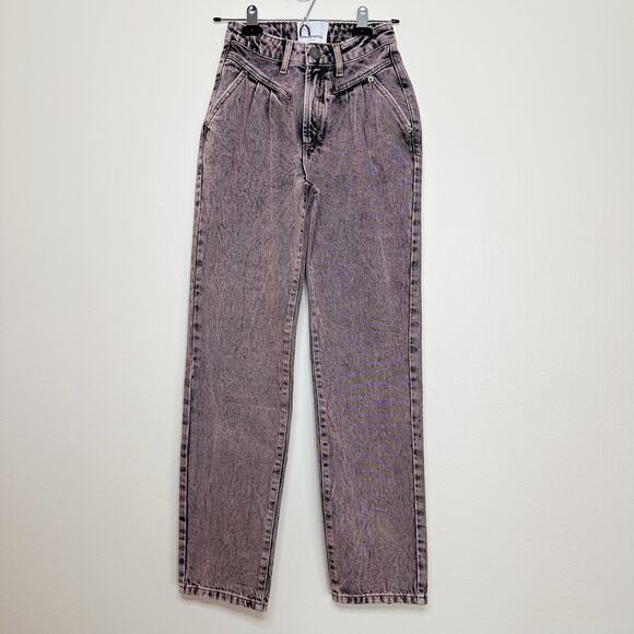 One Teaspoon Streetwalkers High Waist 80s Fit Denim Jeans Acid Wash Sz 22 Grunge - Picture 3 of 9